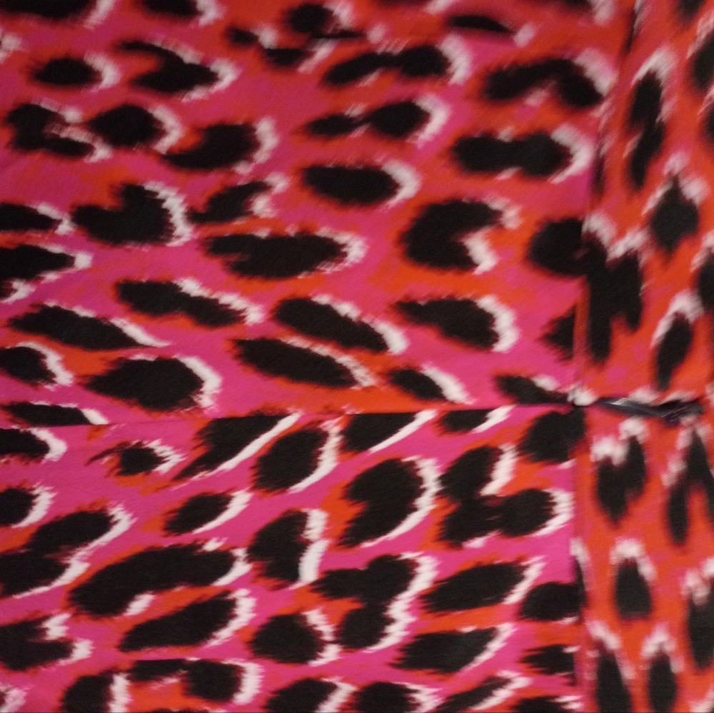 Zadig & Voltaire Jamelia Leopard Pink Women's Silk Skirt Size XL New - Picture 4 of 8